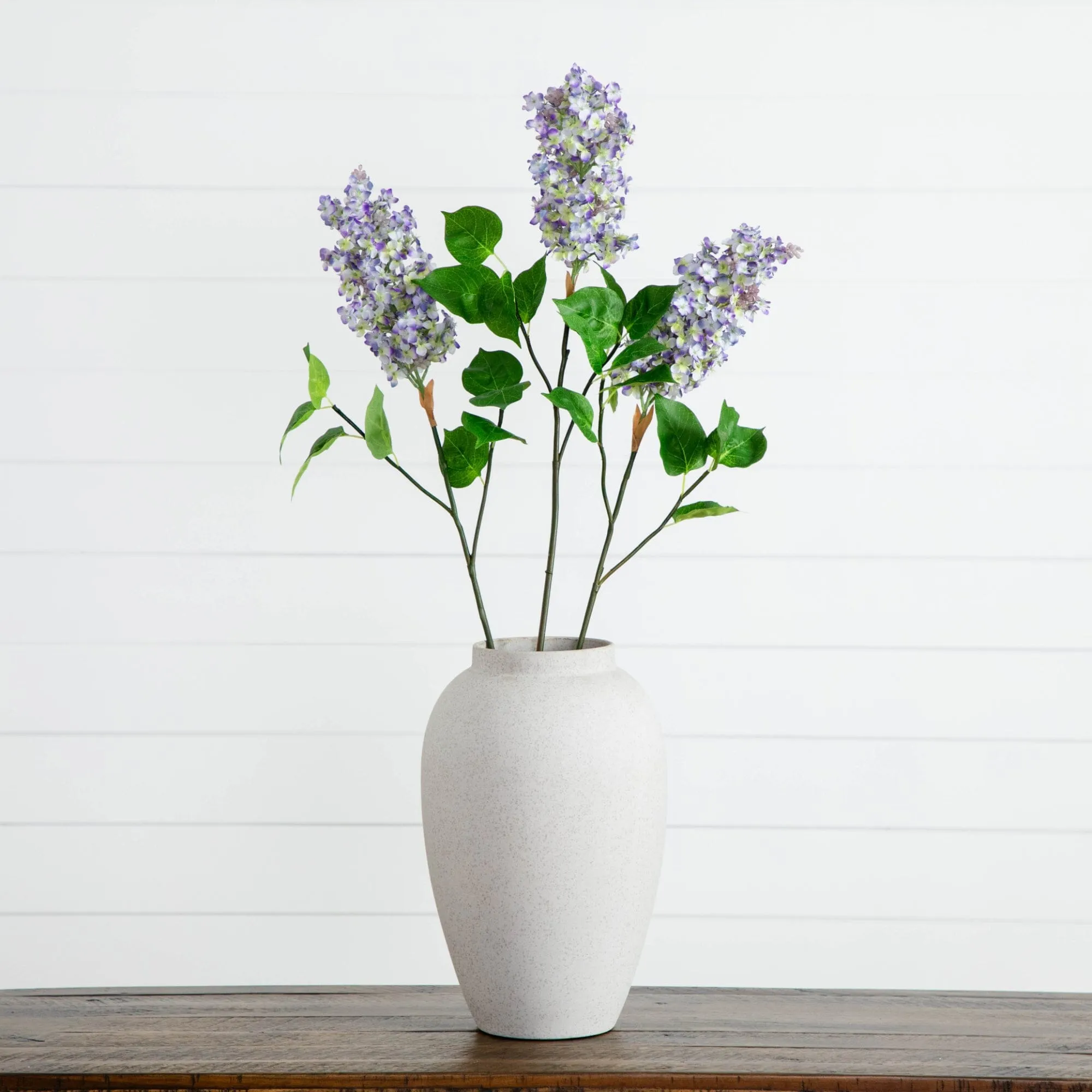 36" Artificial Lilac Flower Stems - Set of 3