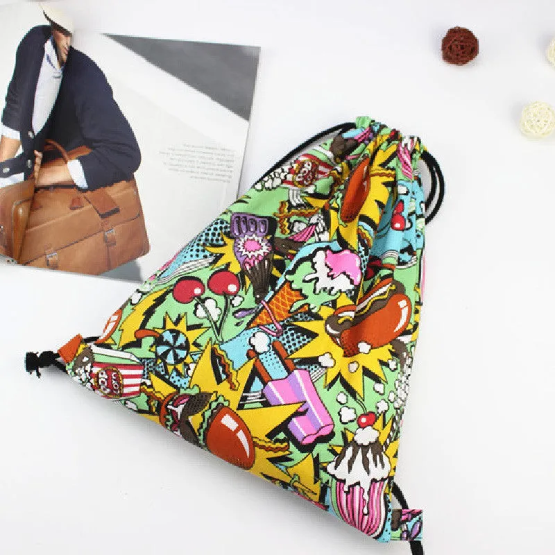 40cm Cotton Fabric Soft Drawstring Bag Beach and Pool - free Shipping N.A.