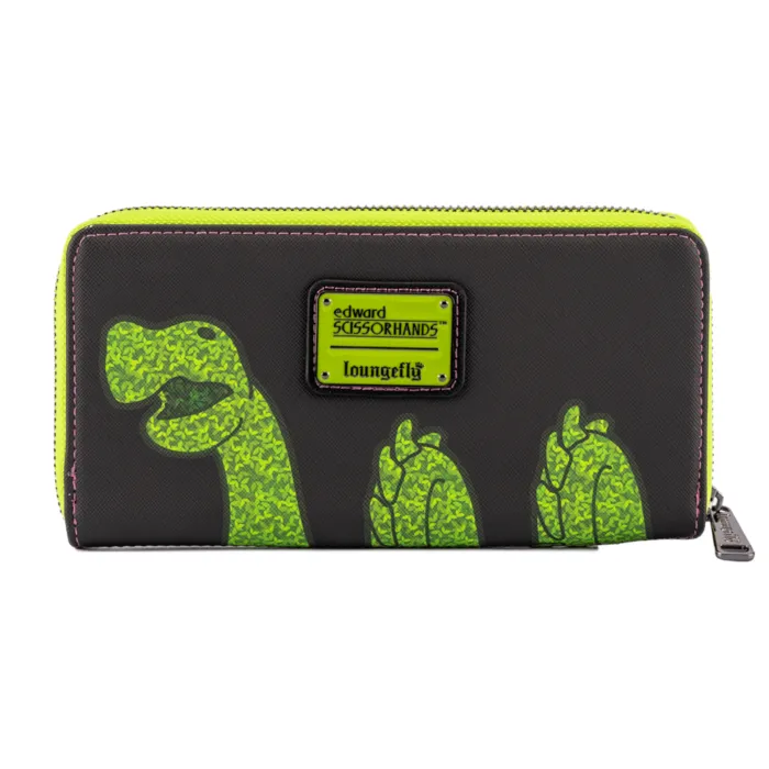 4" Edward Scissorhands - Topiaries Faux Leather Zip Around Wallet Loungefly