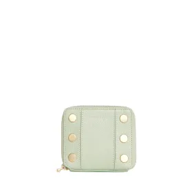 5 NORTH Compact Wallet in Cypress Sage/ Gold
