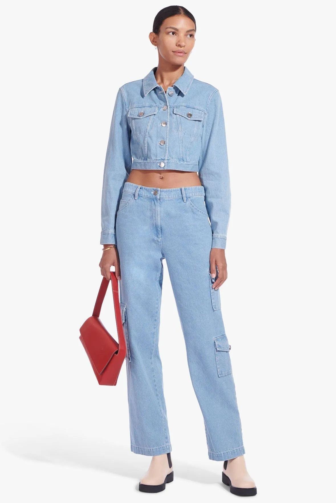 ACUTE SHOULDER BAG | SCARLET