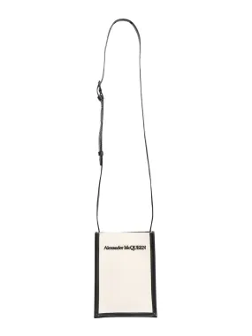 Alexander McQueen Contrast-Trimmed Mini Crossbody Bag