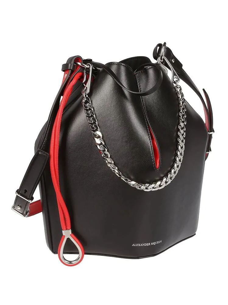 Alexander McQueen Leather Bucket Bag