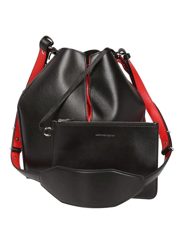 Alexander McQueen Leather Bucket Bag
