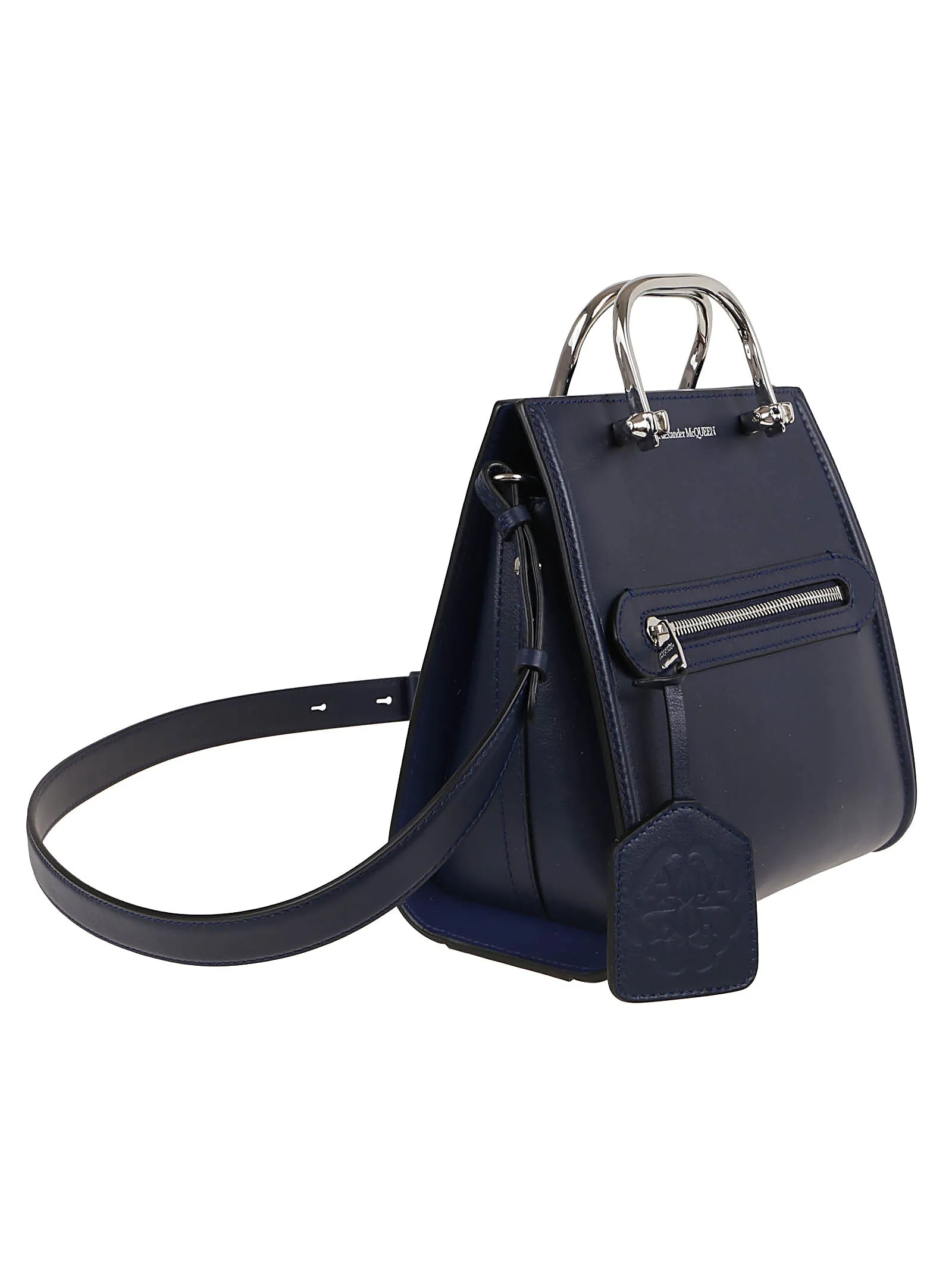 Alexander McQueen Logo Detailed Strapped Messenger Bag