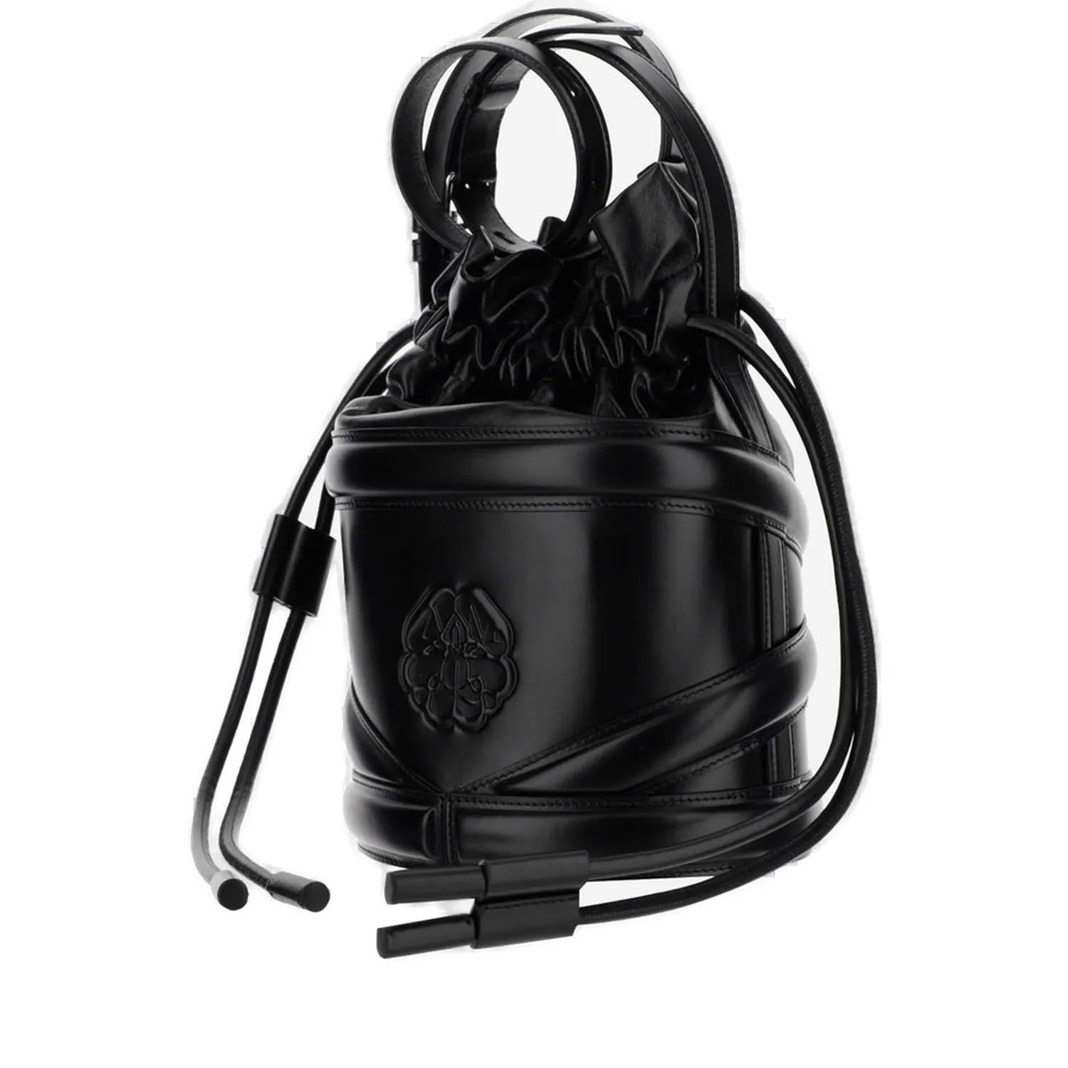 Alexander McQueen Panelled Drawstring Bucket Bag