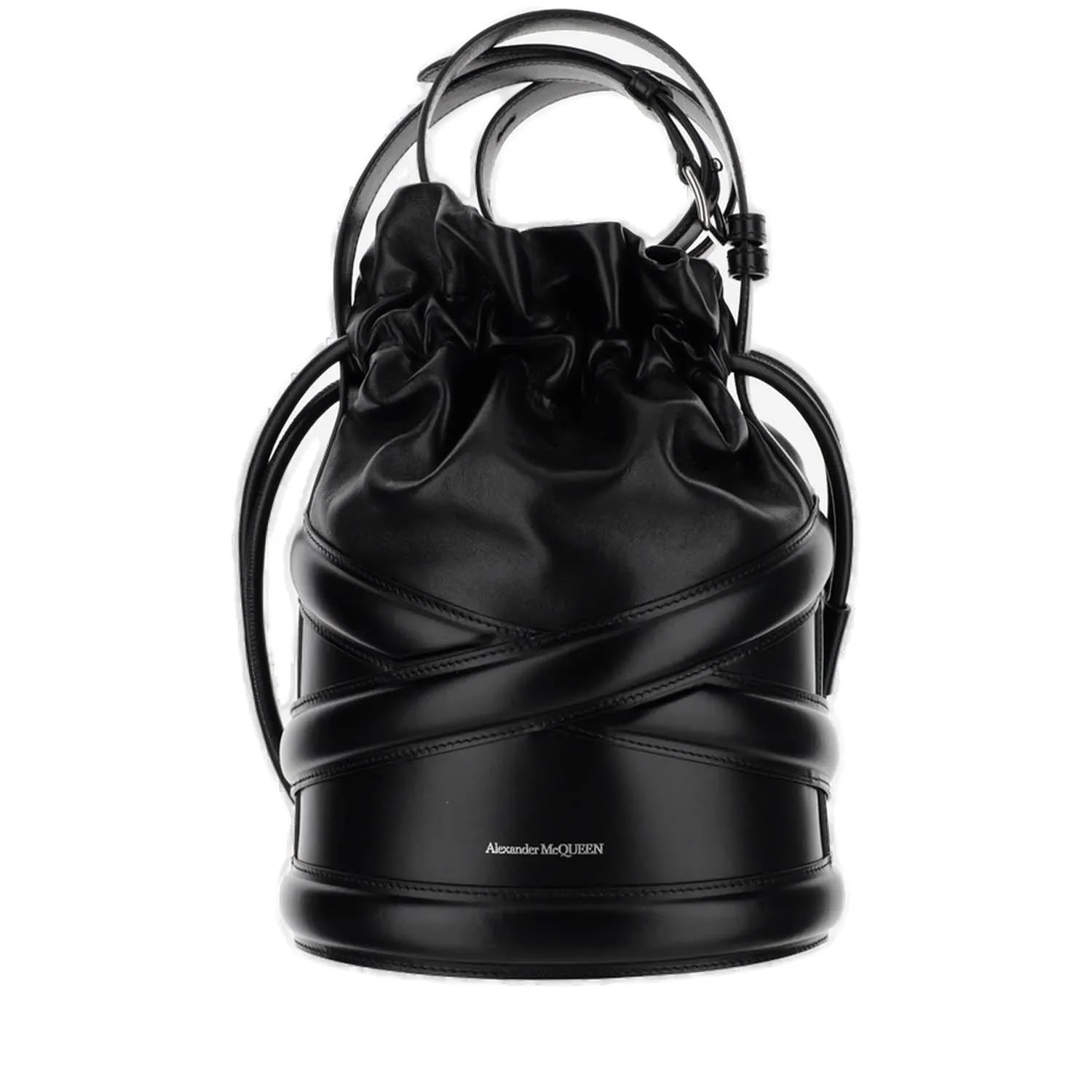 Alexander McQueen Panelled Drawstring Bucket Bag