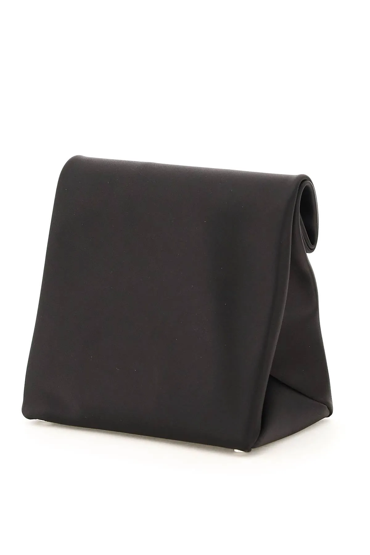 Alexander Wang Crystal-Embellished Logo Lunch Clutch Bag
