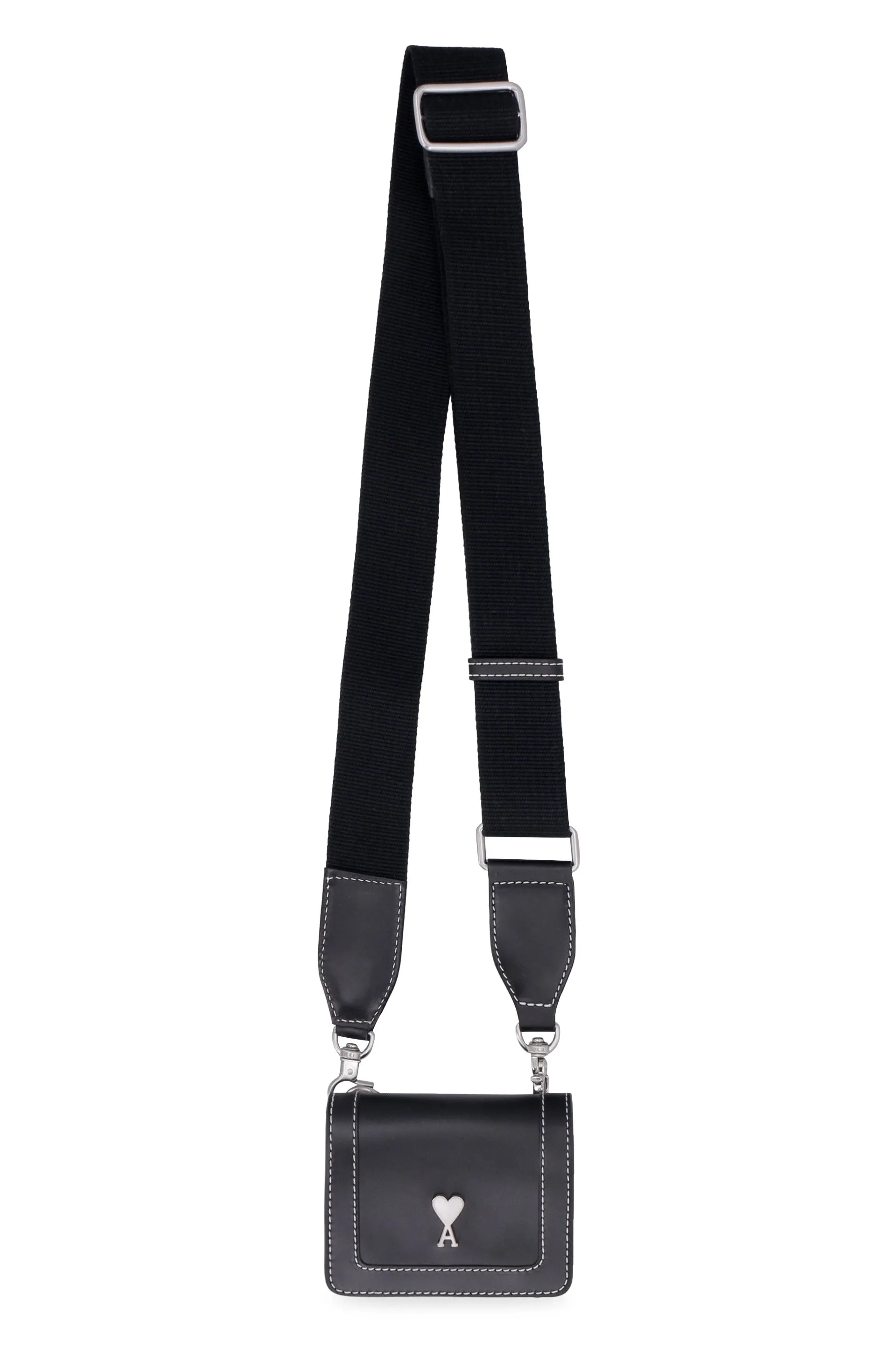 AMI Logo Plaque Crossbody Bag