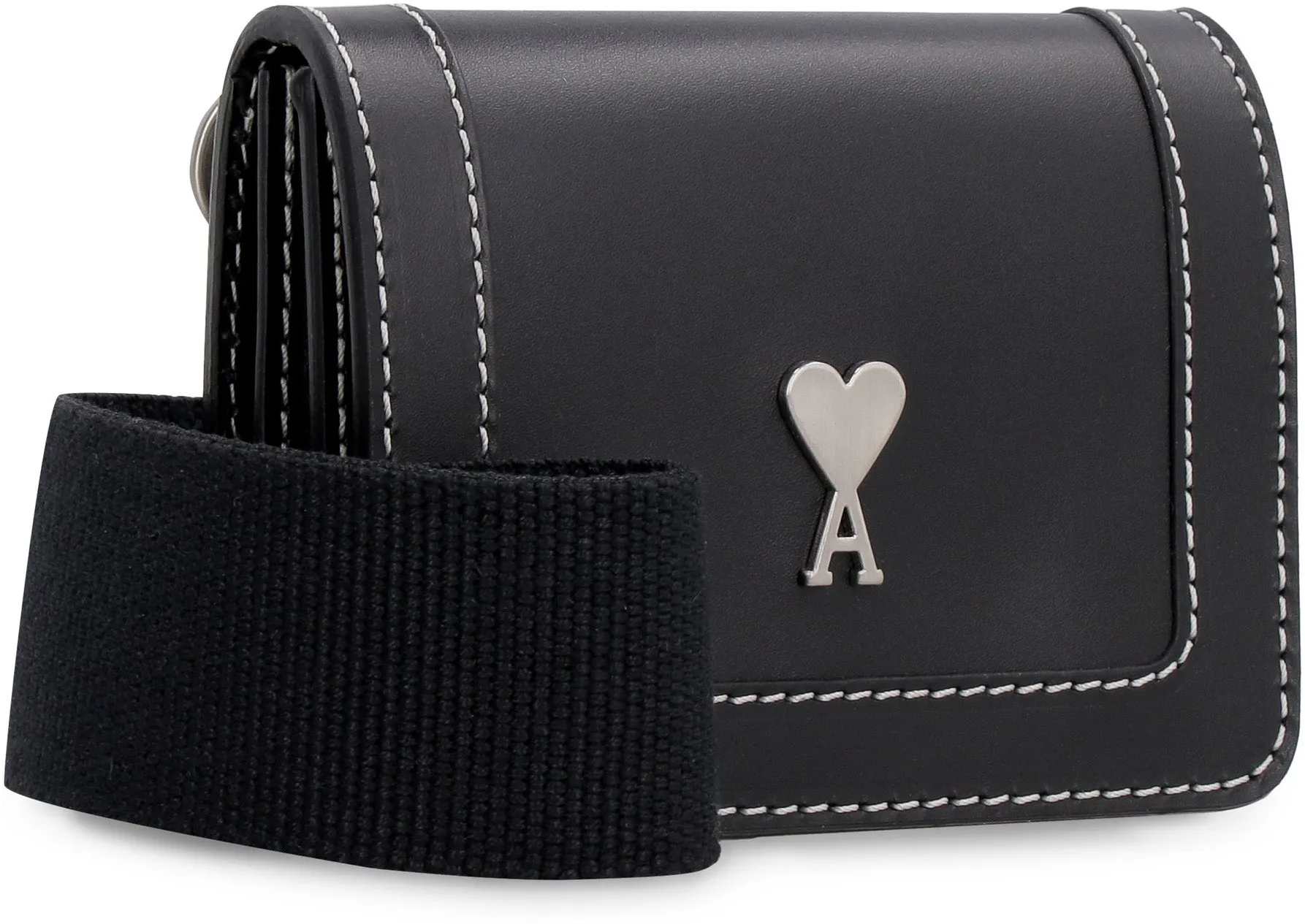 AMI Logo Plaque Crossbody Bag