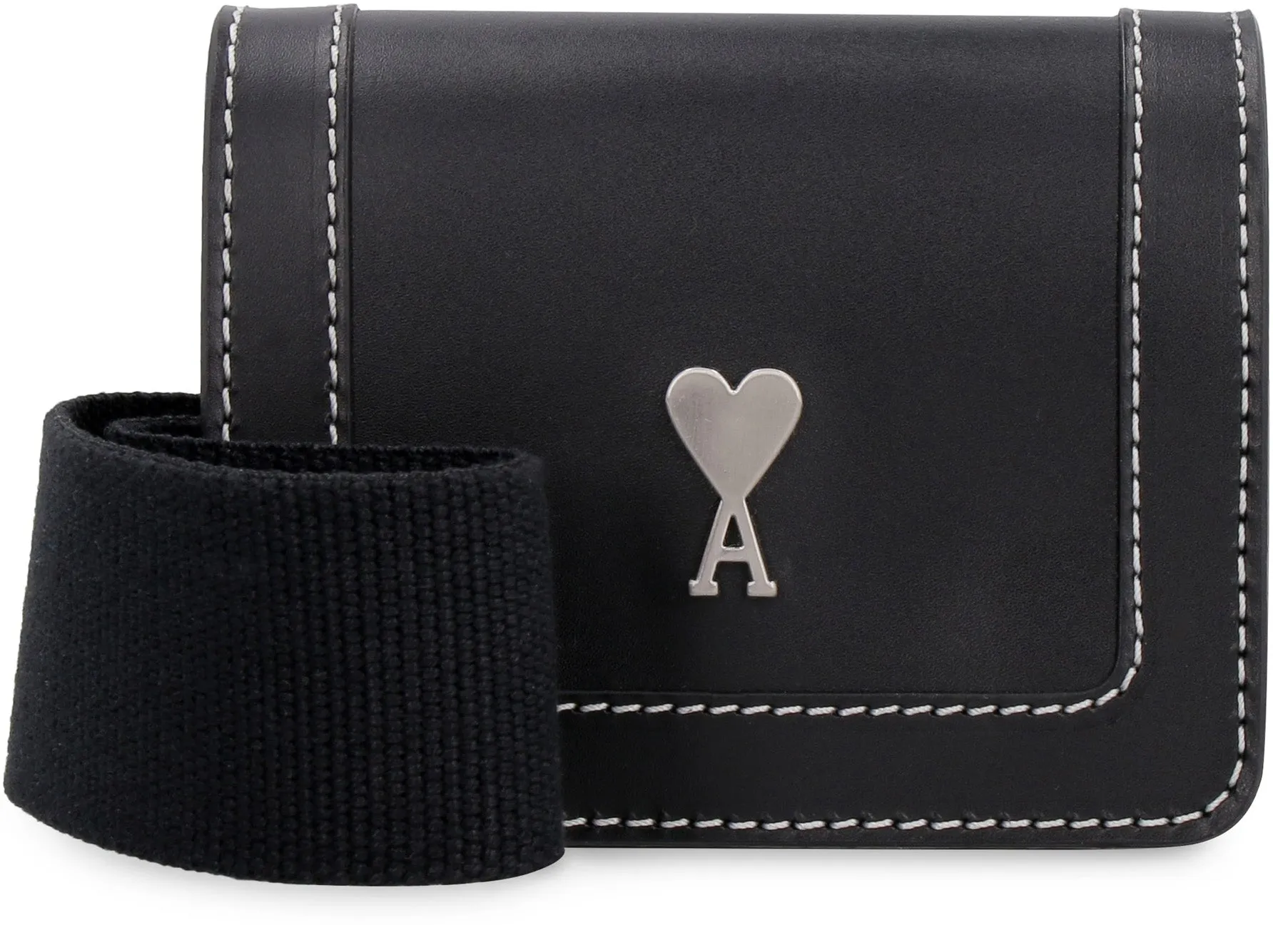 AMI Logo Plaque Crossbody Bag