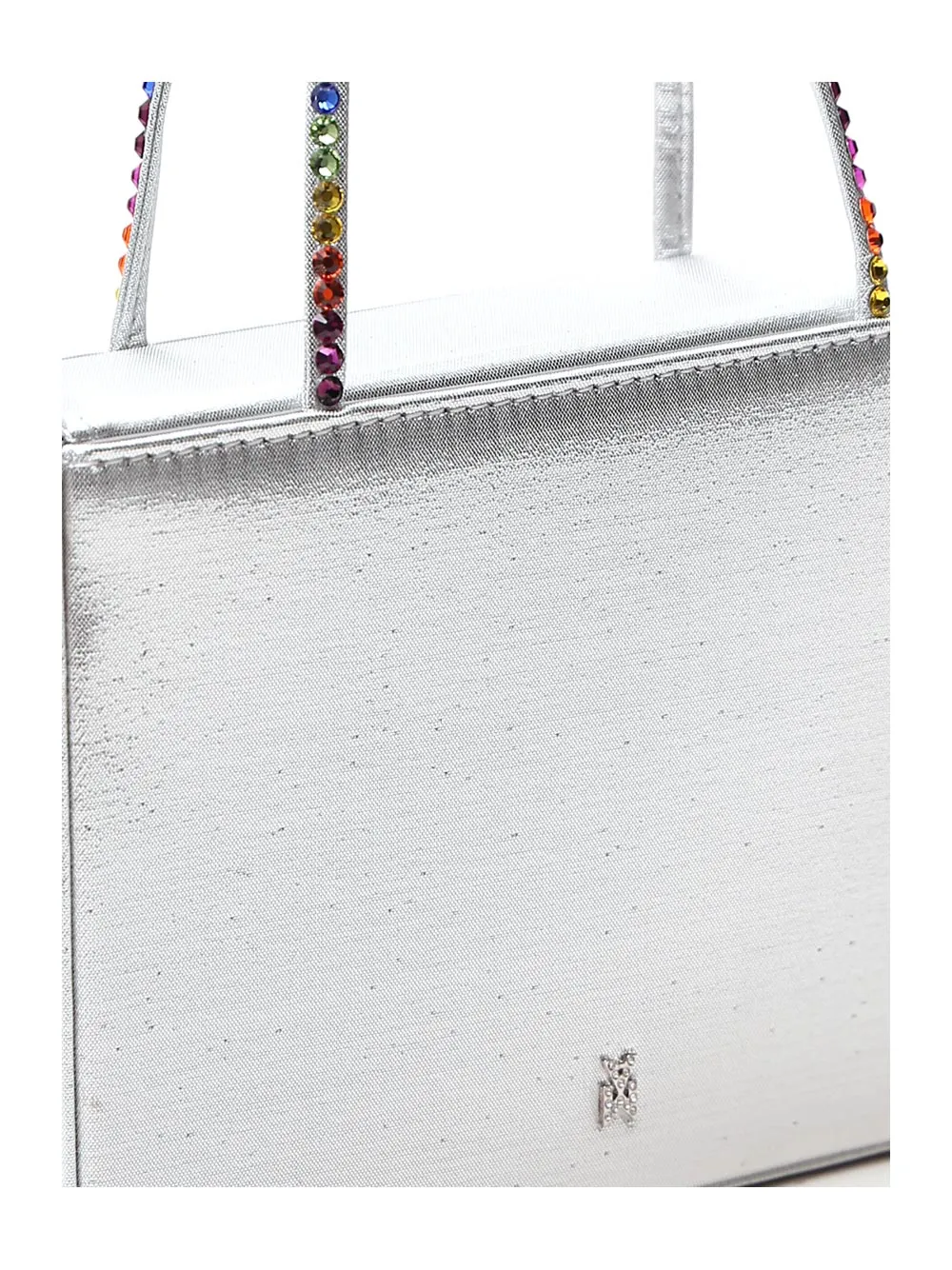 Amina Muaddi Amini Gilda Crystal Satin Box Bag