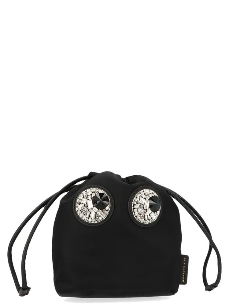 Anya Hindmarch Embellished Eyes Clutch Bag