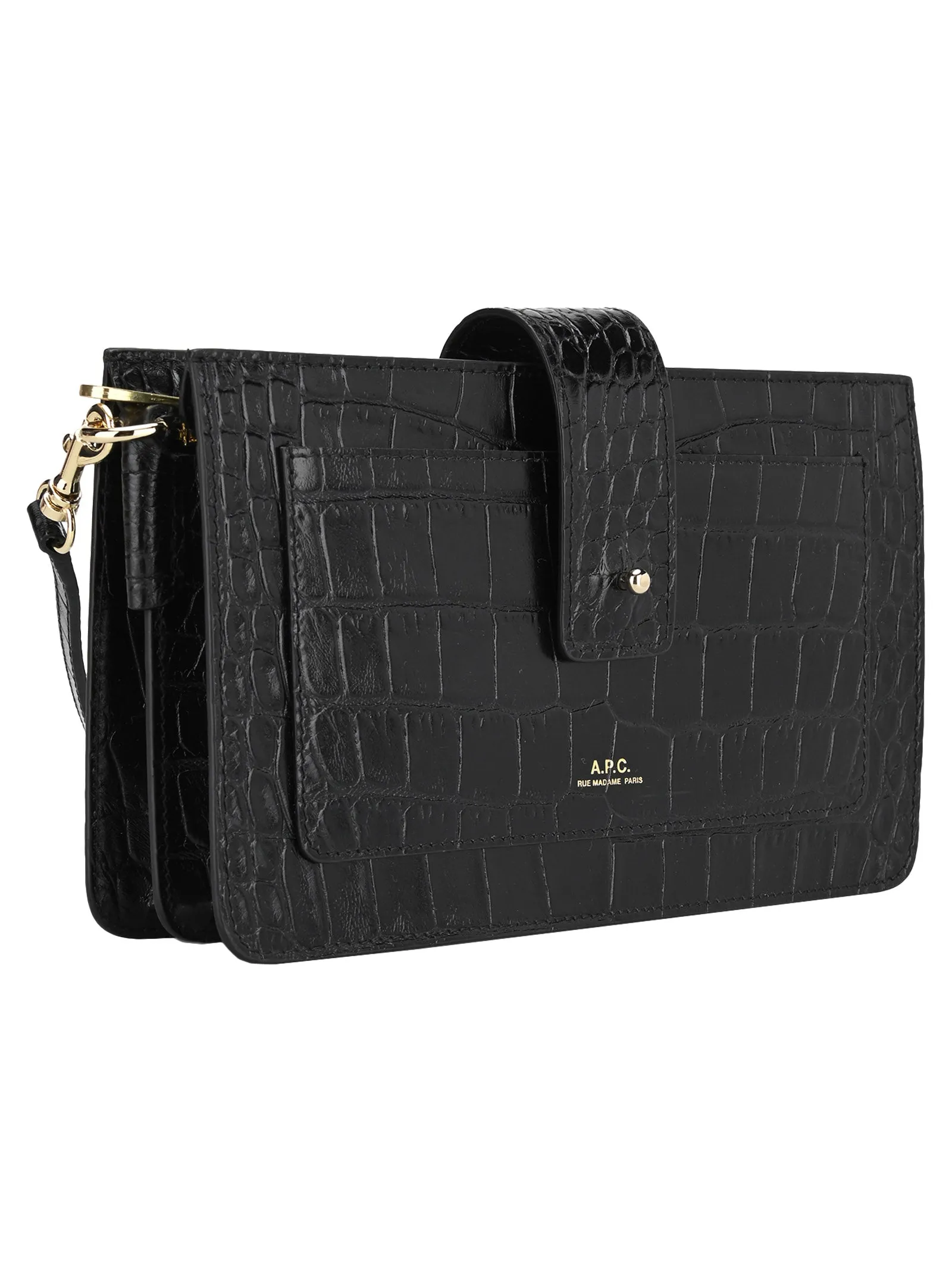 A.P.C Albane Embossed Clutch Bag