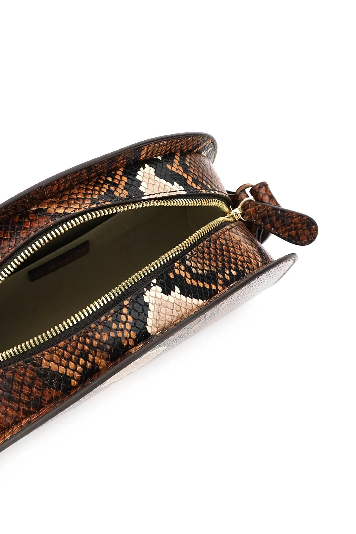 A.P.C. Demi Lune Embossed Crossbody Bag