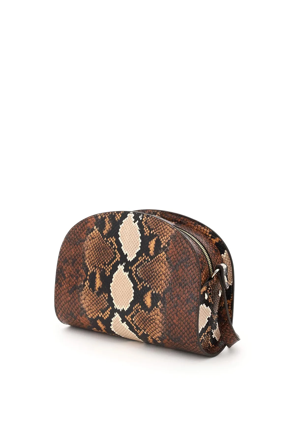 A.P.C. Demi Lune Embossed Crossbody Bag