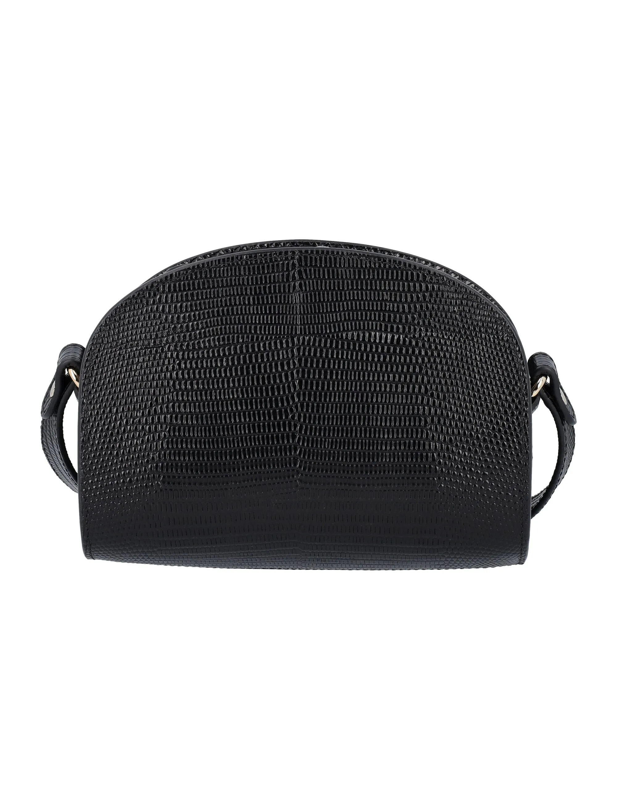 A.P.C. Mini Demi Lune Embossed Shoulder Bag