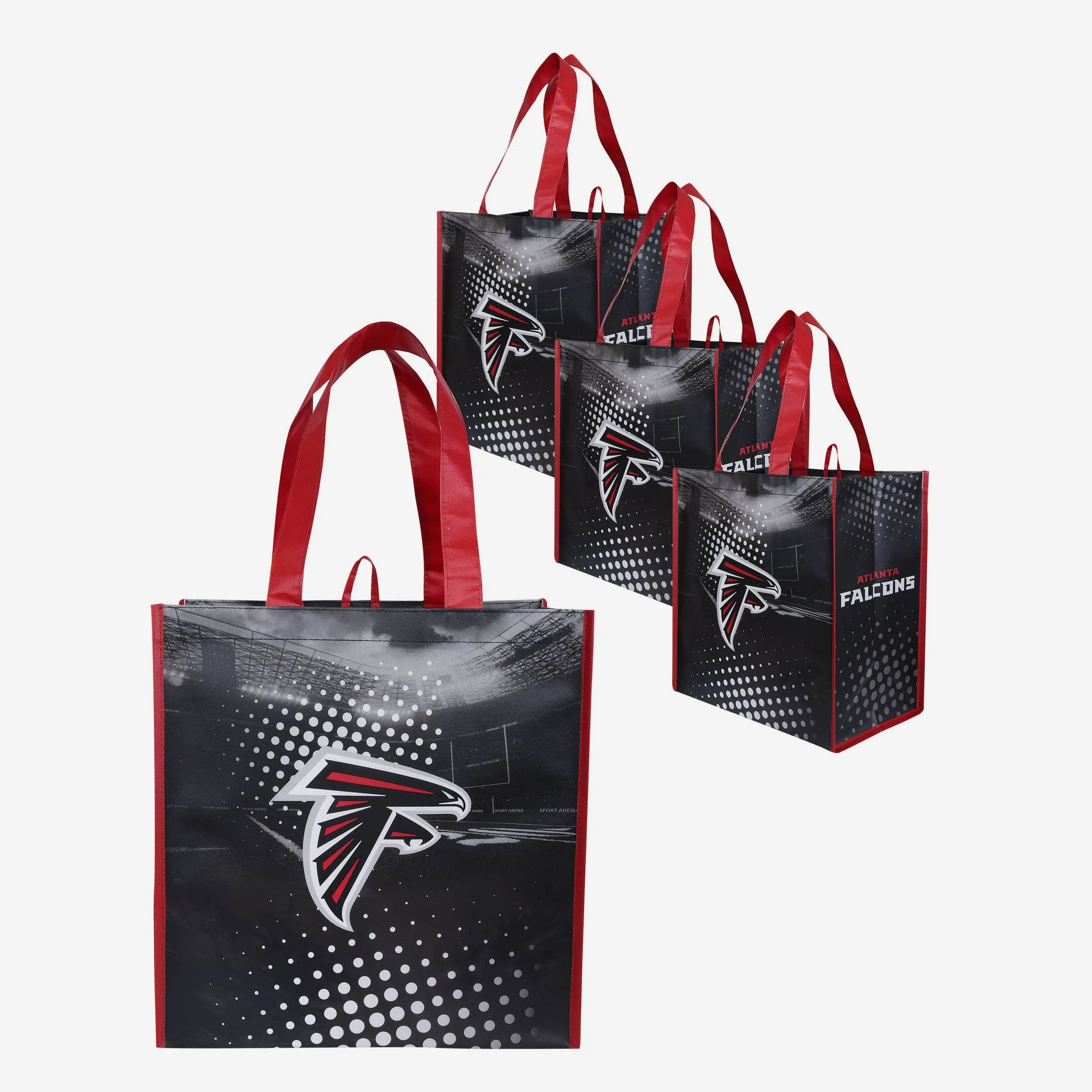 Atlanta Falcons 4 Pack Reusable Shopping Bag