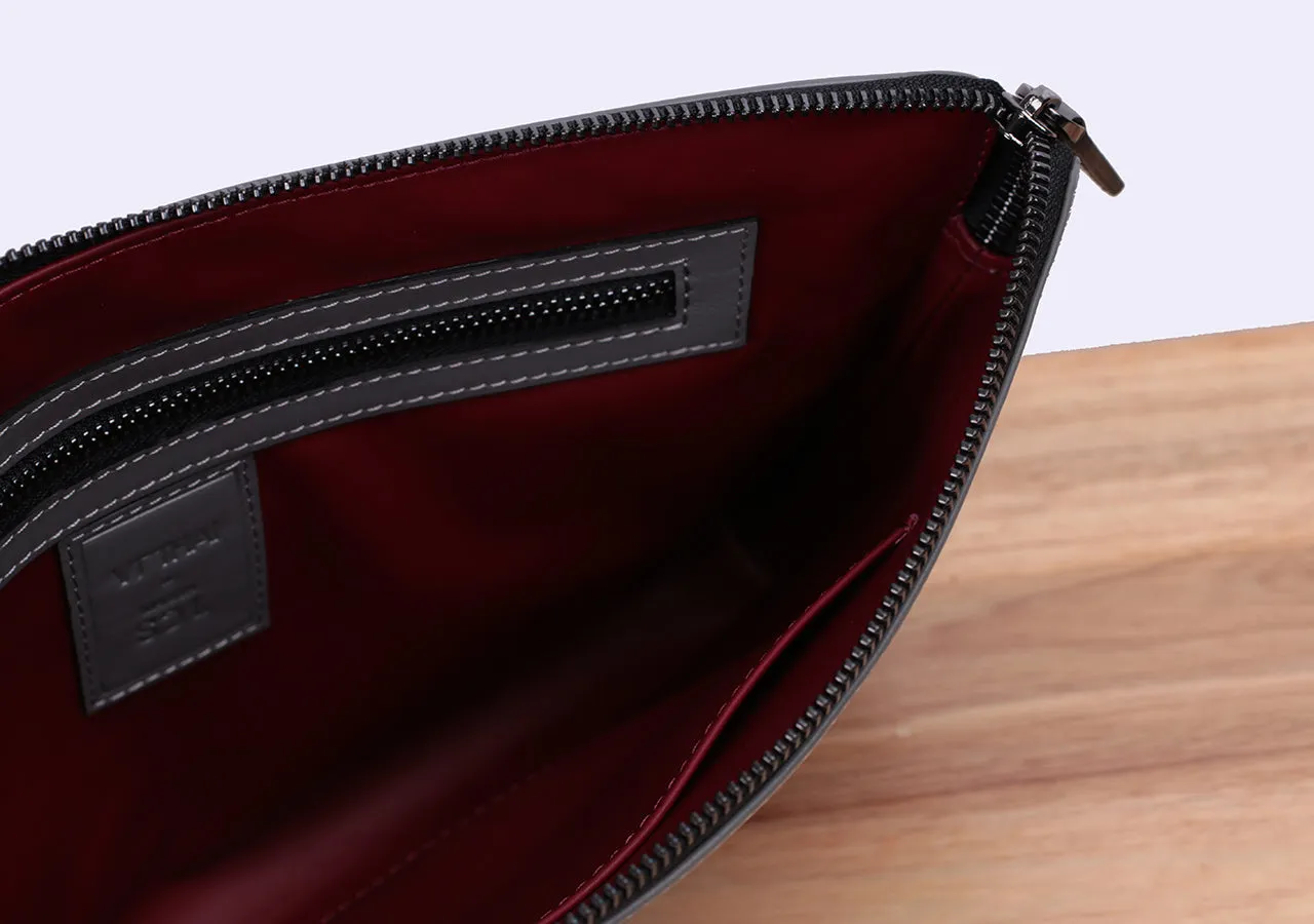 Bamboo Clutch (Grey)