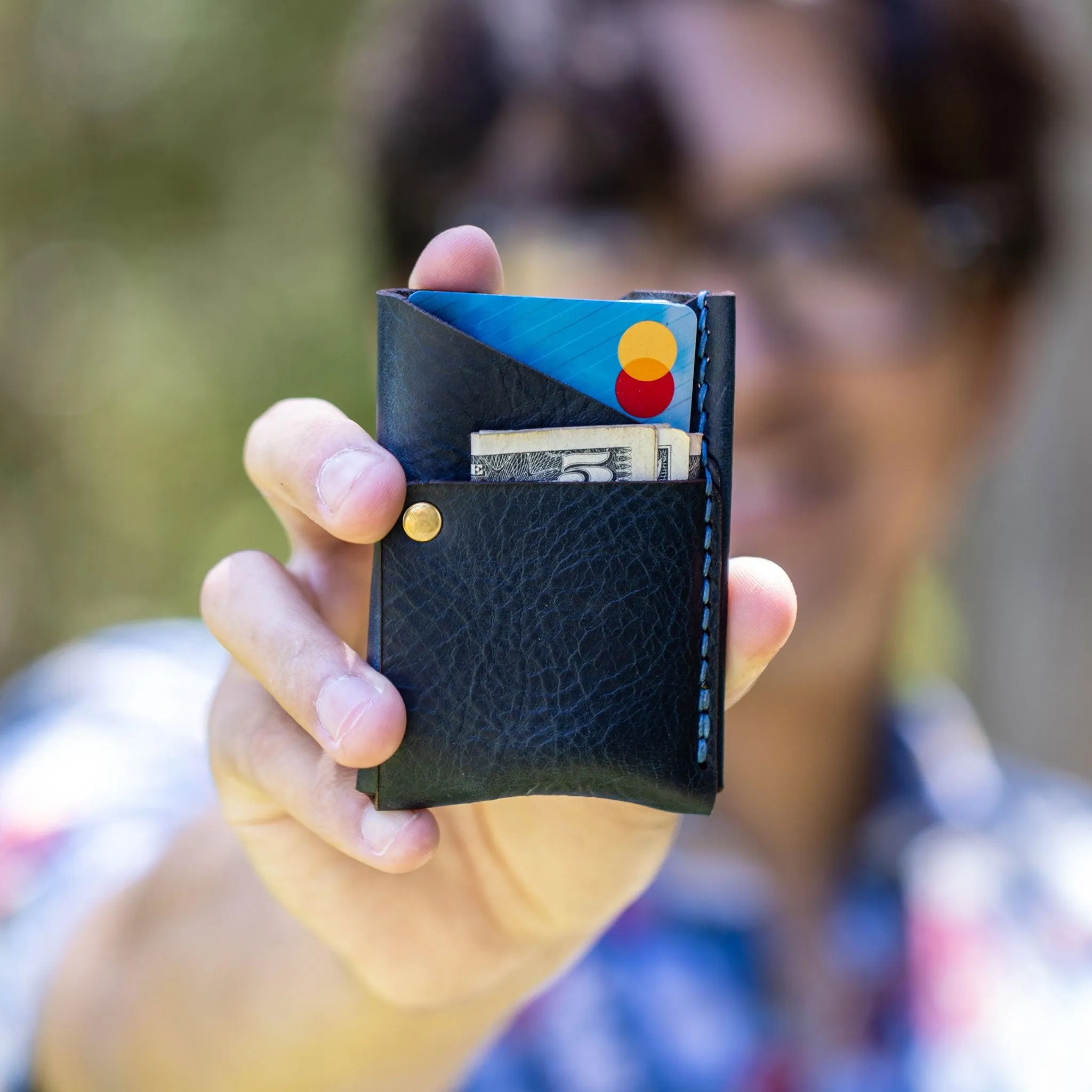 Big Spender Leather Wallet in Midnight