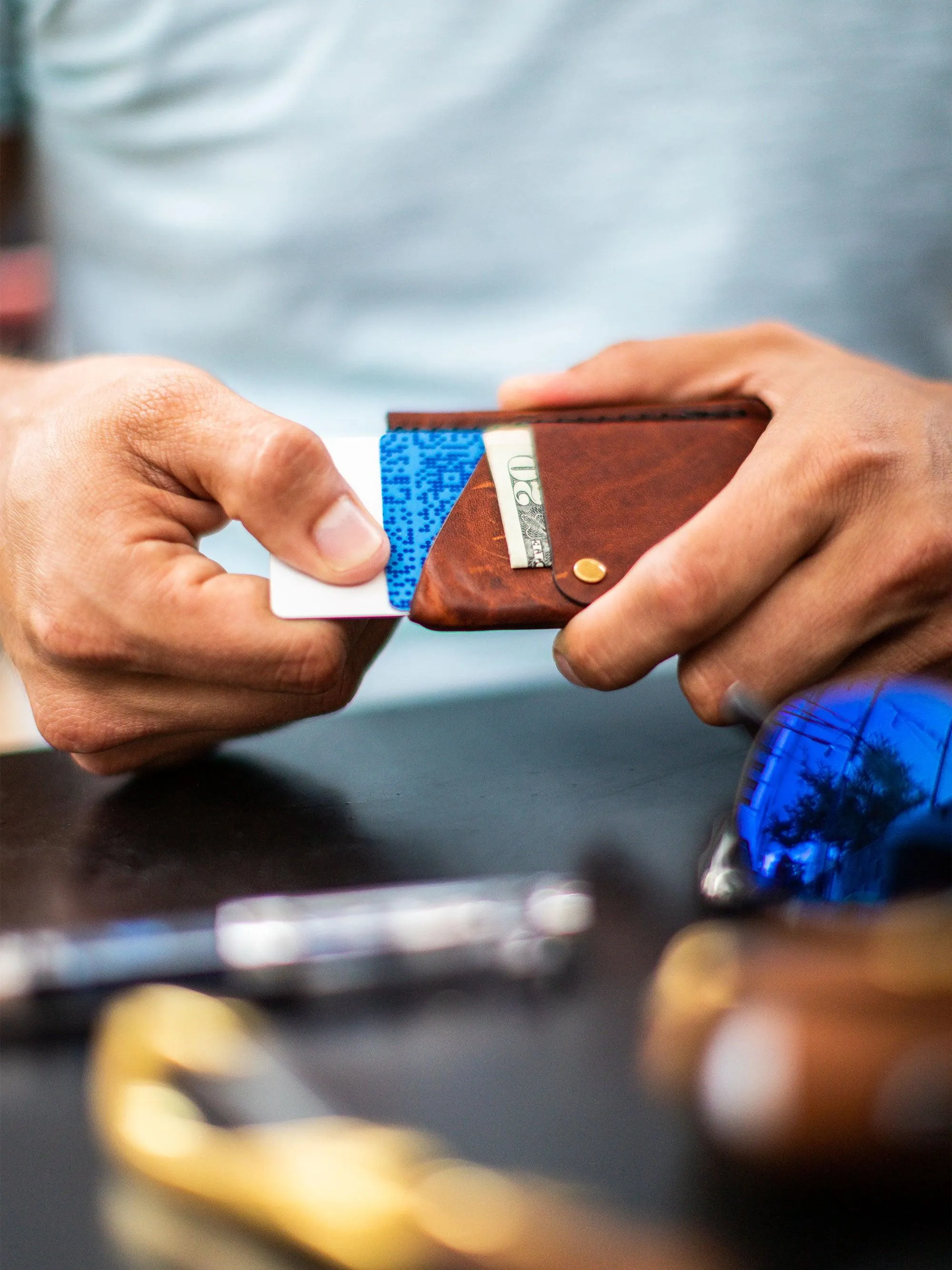 Big Spender Leather Wallet in Pecan
