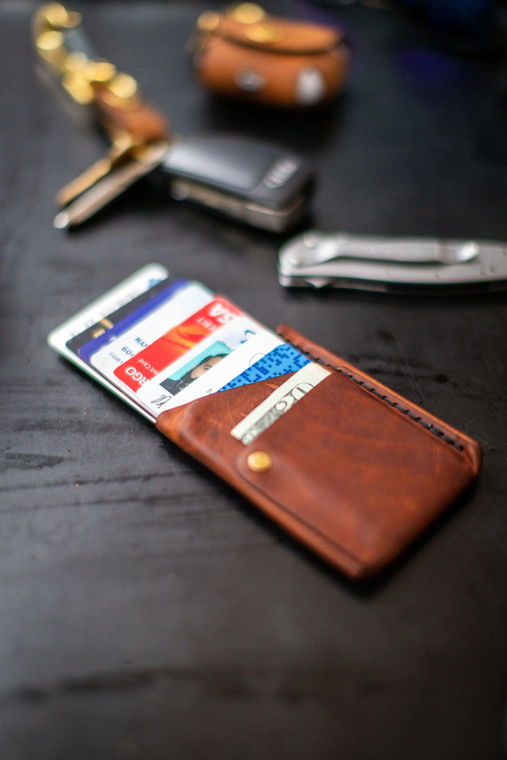 Big Spender Leather Wallet in Pecan