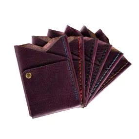 Big Spender Leather Wallet in Plum