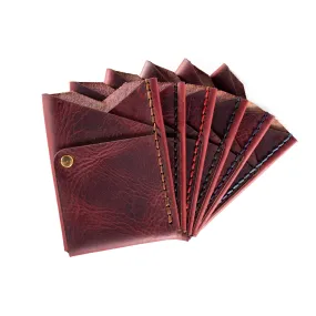 Big Spender Leather Wallet in Sangria