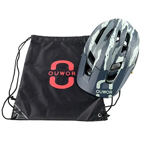 Bike Helmet with Removable Visor and Adjustable Dial