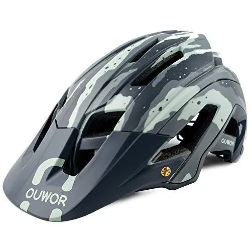 Bike Helmet with Removable Visor and Adjustable Dial