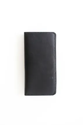 Black Bifold Leather Wallet - N01