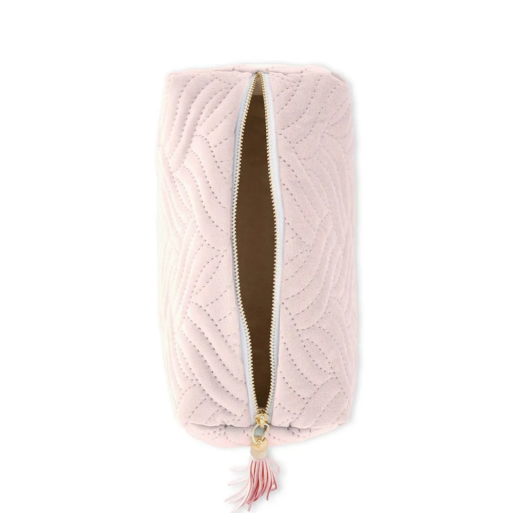 Blue Velvet Makeup Bag