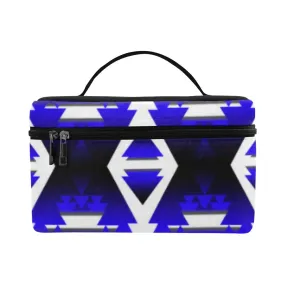 Blue Winter Camp Cosmetic Bag/Large