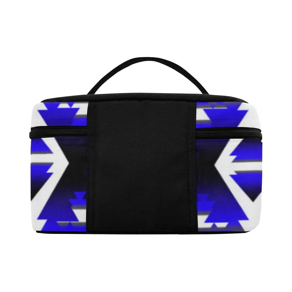 Blue Winter Camp Cosmetic Bag/Large