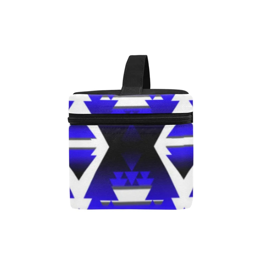 Blue Winter Camp Cosmetic Bag/Large