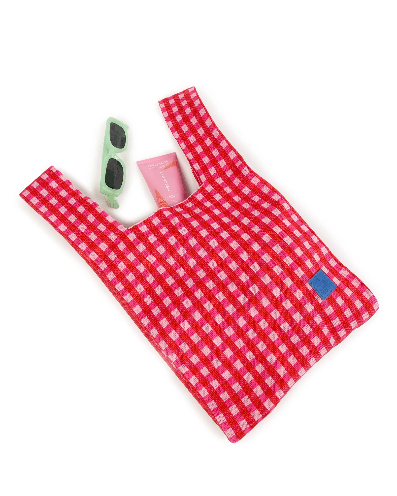 Cherry Pie Knitted Tote