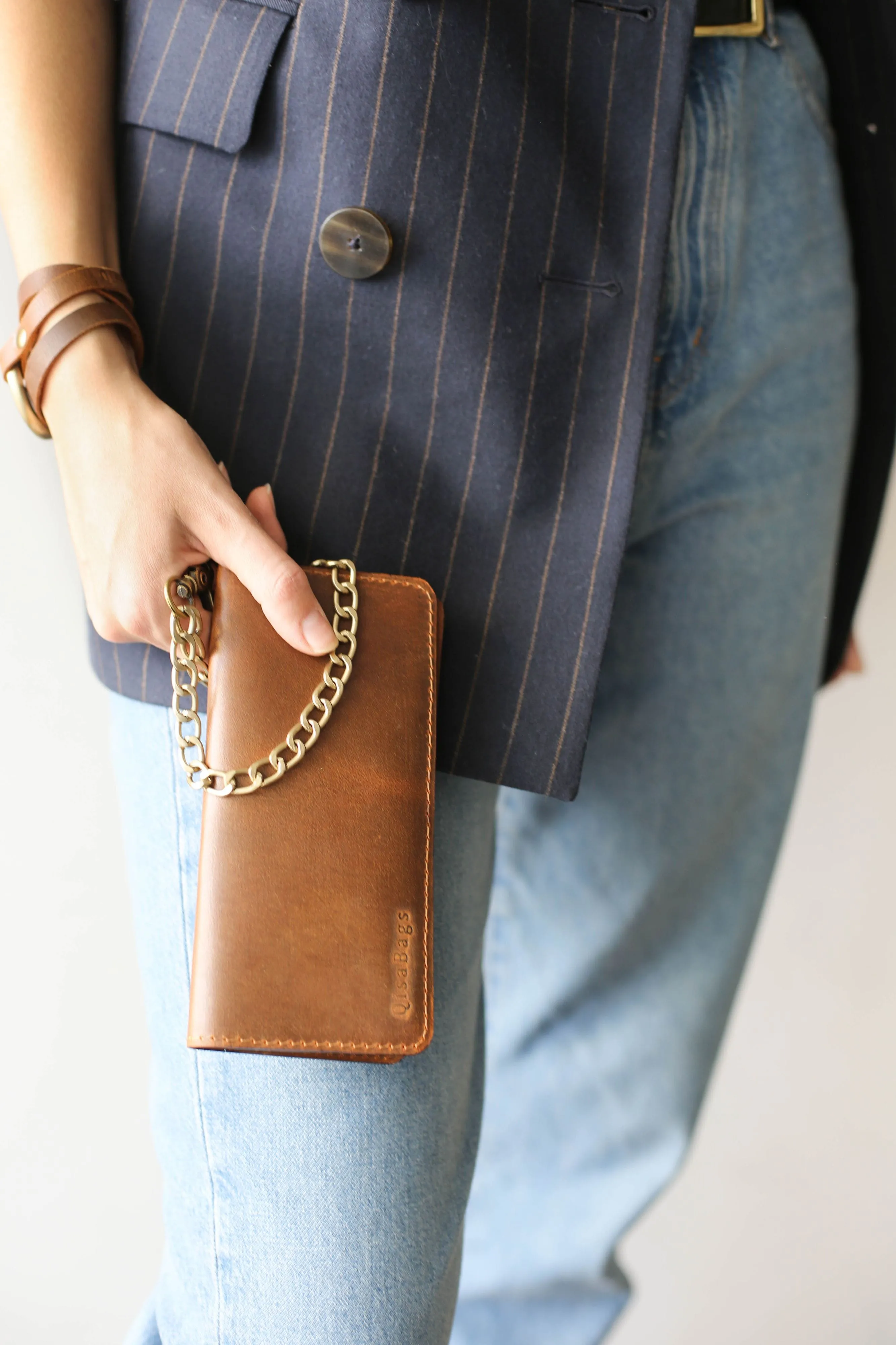 Coffee Brown Bifold Leather Wallet - N01