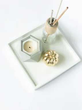 Concrete Hexagonal Pot | Pearl White