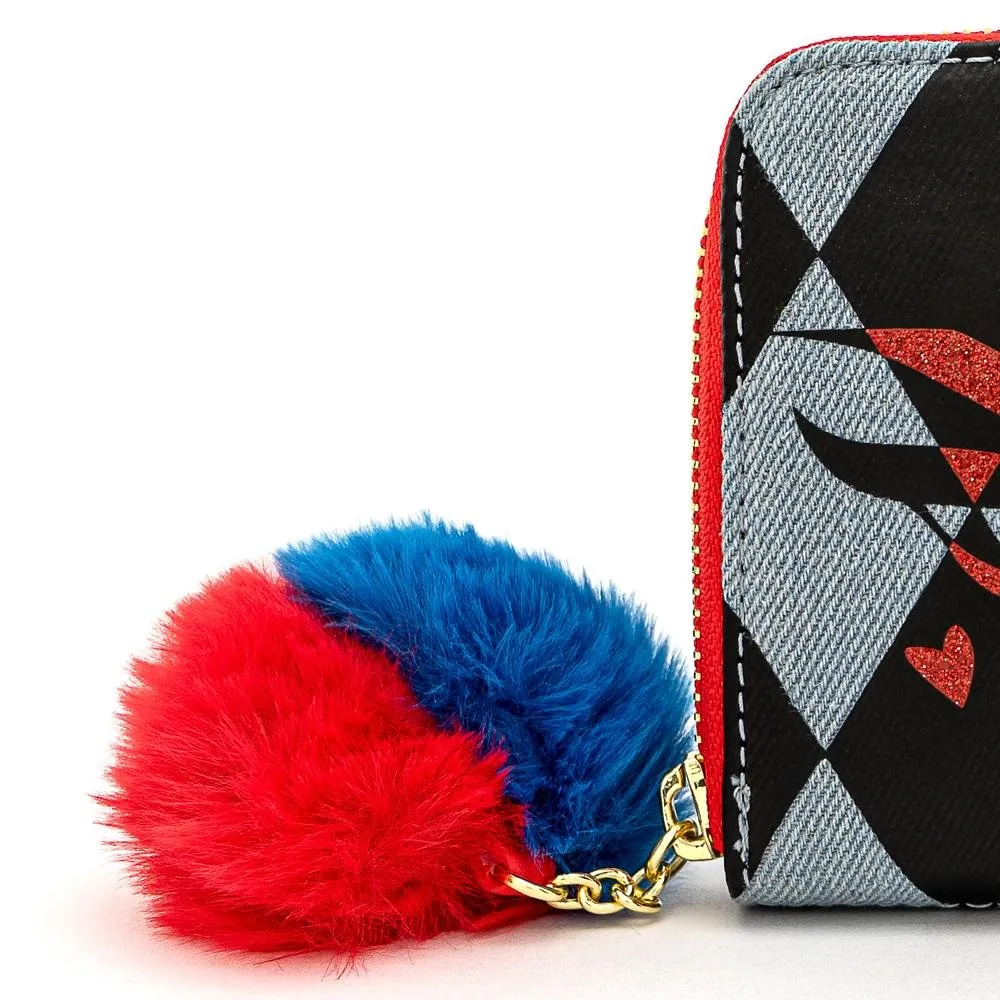 DC Comics Birds of Prey Harley Quinn Eyes Zip Around Wallet