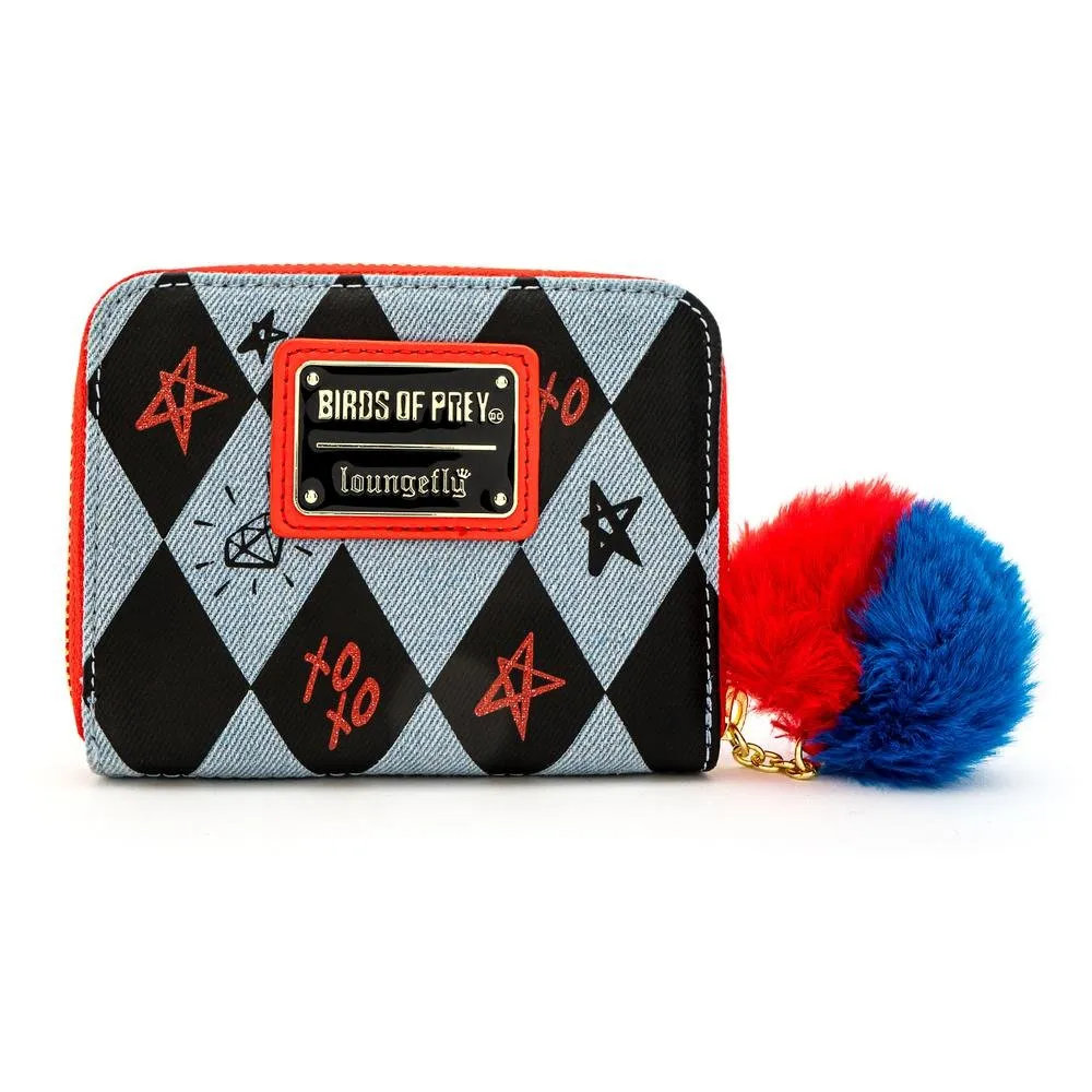 DC Comics Birds of Prey Harley Quinn Eyes Zip Around Wallet