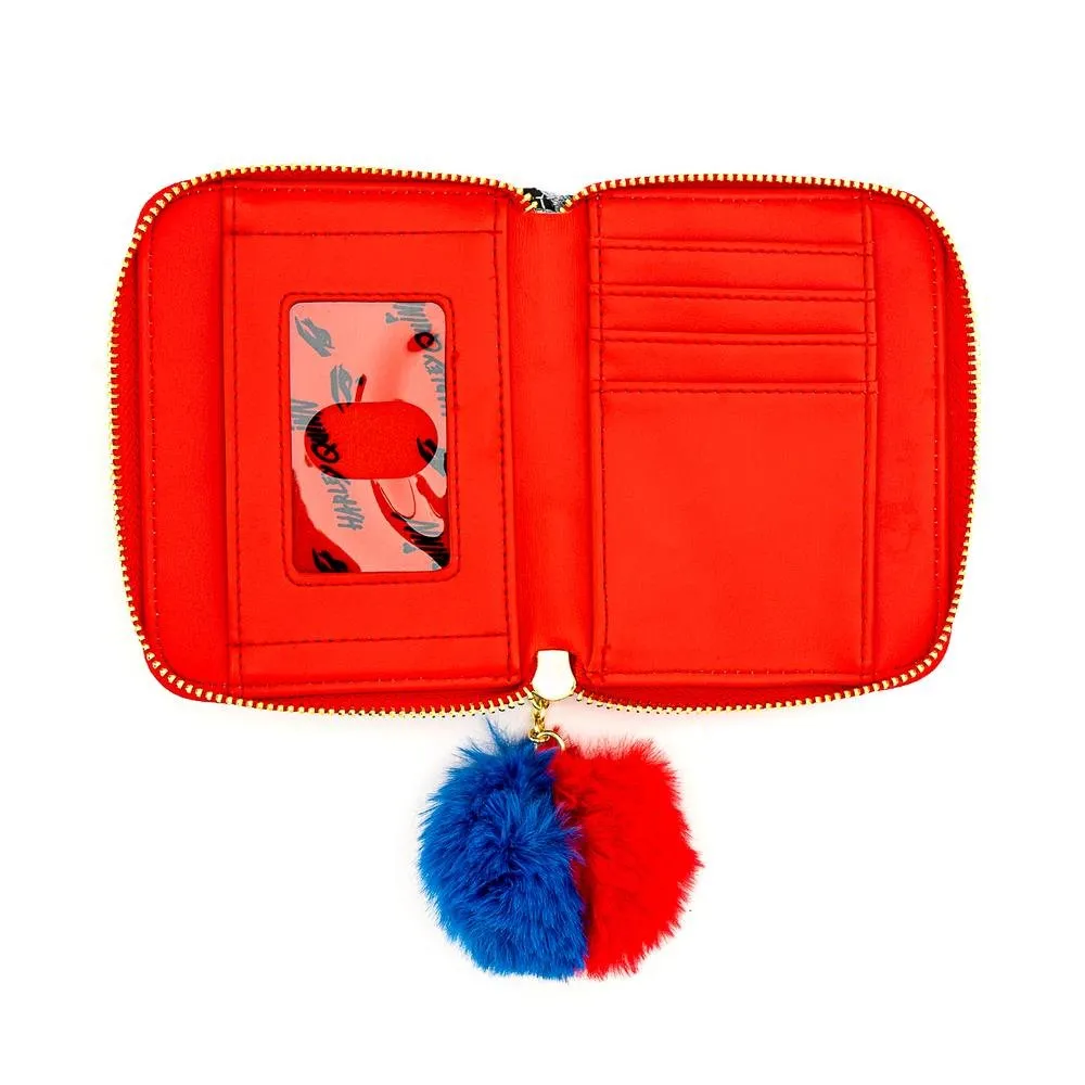 DC Comics Birds of Prey Harley Quinn Eyes Zip Around Wallet