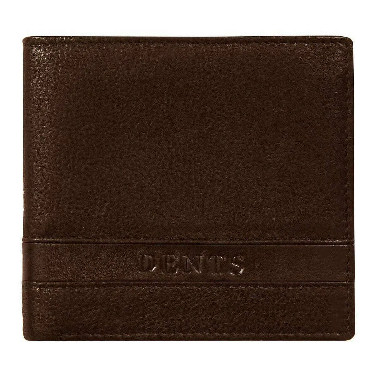 Dents Clyde Leather RFID Blocking Bifold Wallet - Dark Tan