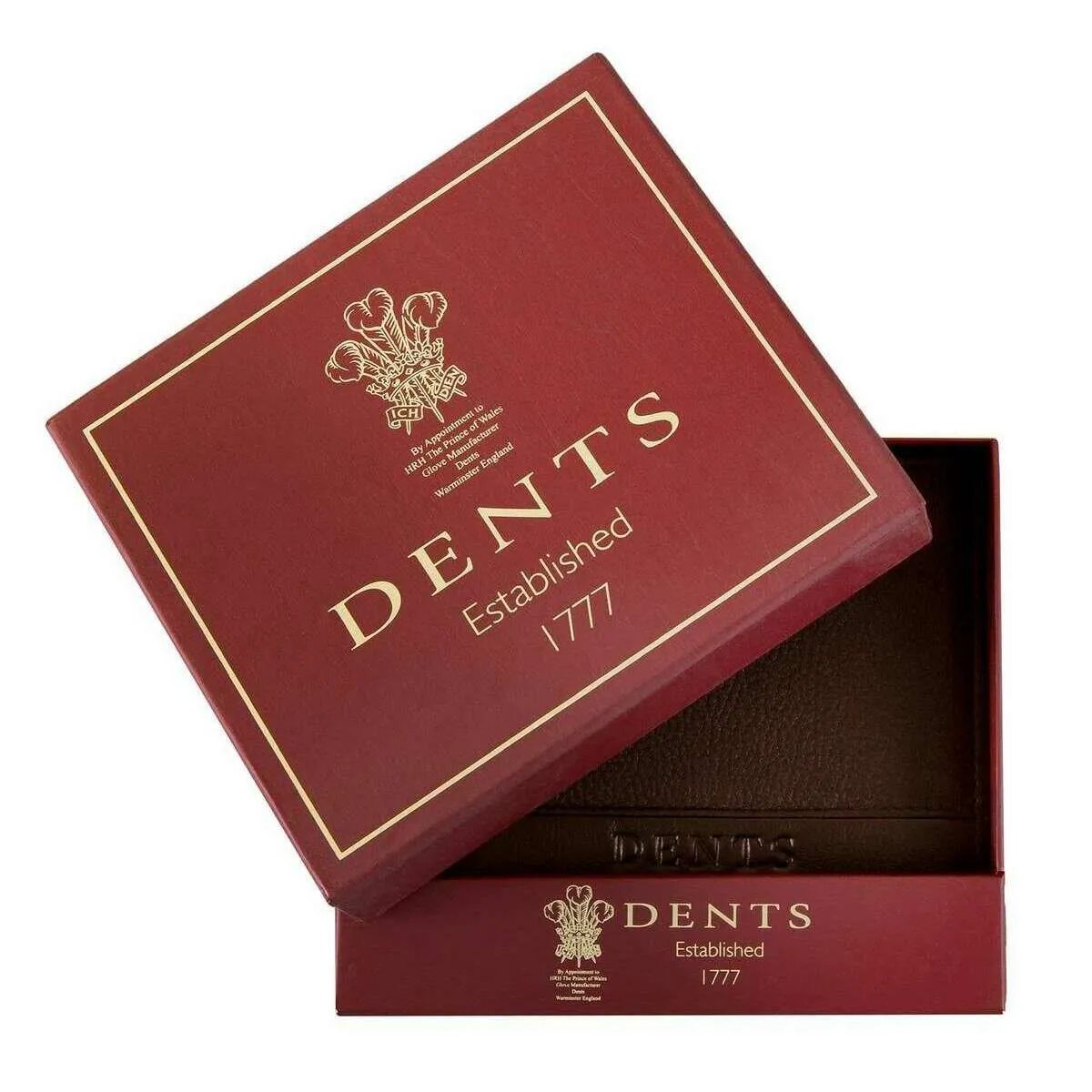 Dents Clyde Leather RFID Blocking Coin Bifold Wallet - Dark Tan