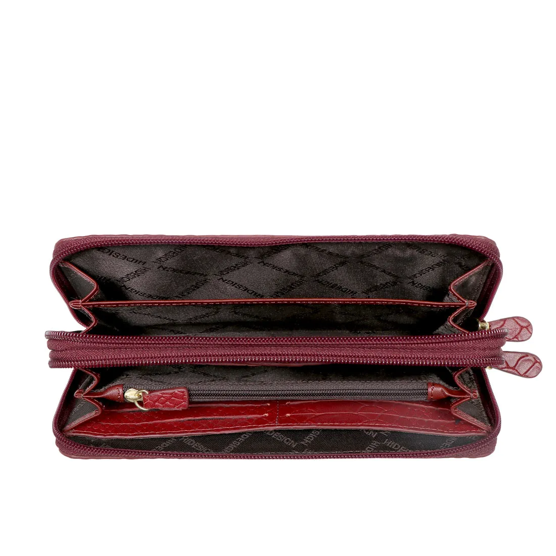 EE ANGARA W3 DOUBLE ZIP AROUND WALLET