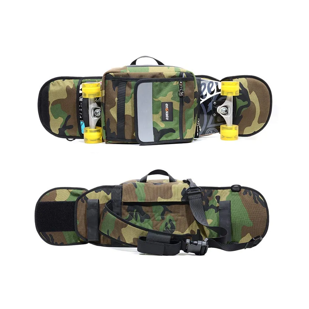 Electric Skateboard 34inch Longboard Bag, 3-in-1 Universal Backpack with Strap Shoulder Handy Handbag Camouflage Oxford Skate Board Fashion Backlight  Carrying Backpack Bag