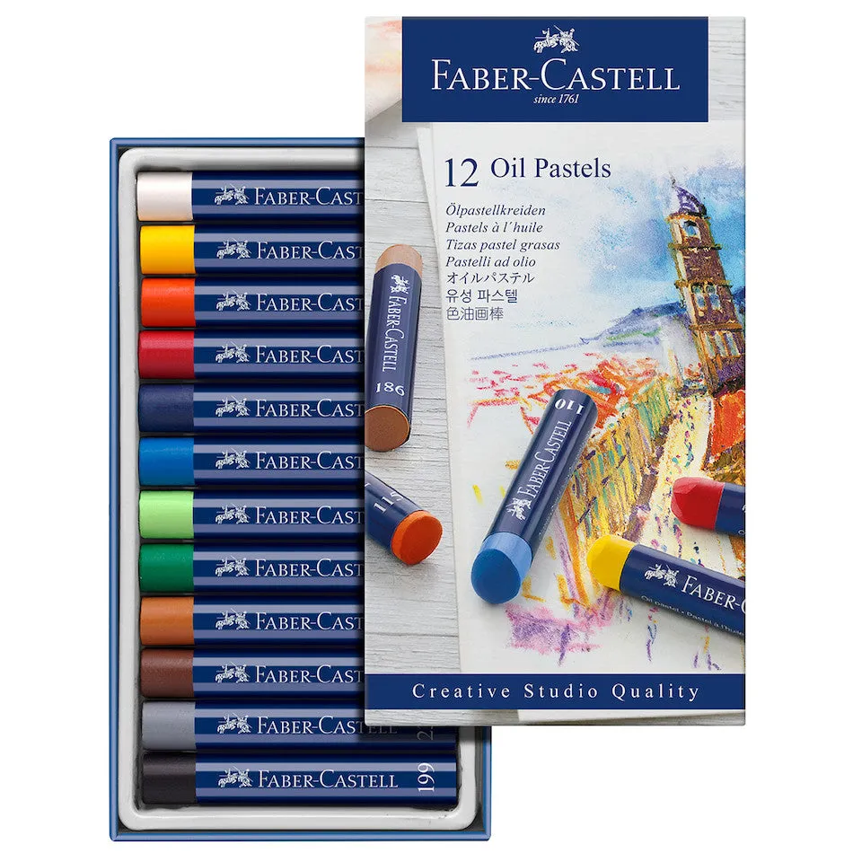 Faber-Castell Creative Studio Oil Pastels Box of 12