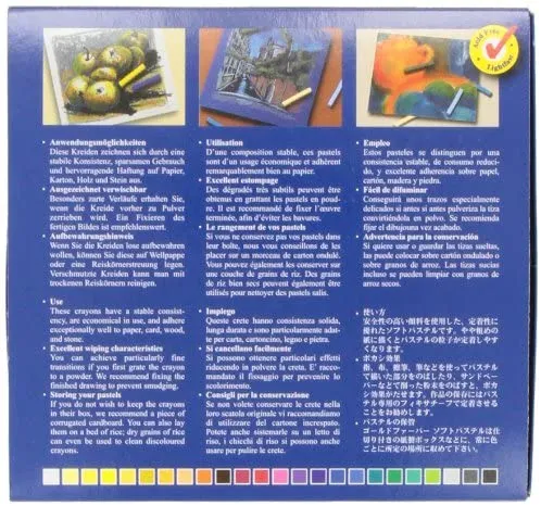 FABER-CASTELL Creative Studio Soft Pastels Full Length - (Pack of 24)