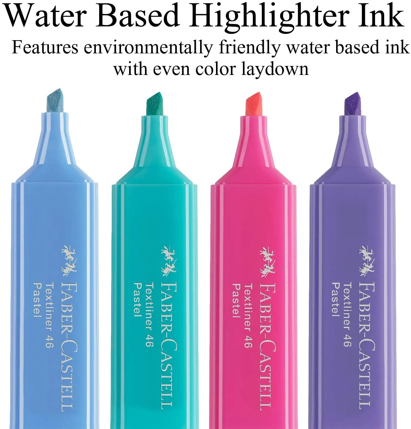 FABER-CASTELL Pastel Color Highlighter Wallet of 4