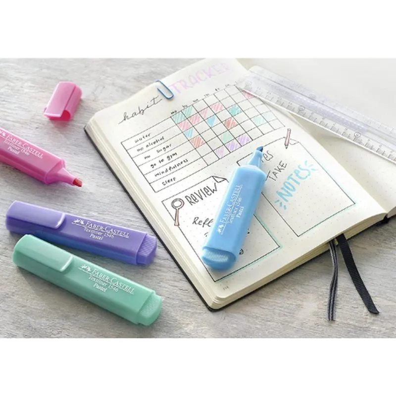 Faber-Castell - Textliner Pastel Colours 1546 Wallet Of 4