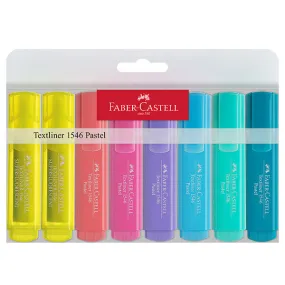 Faber-Castell Textliners 1546 Pastel Highlighter Wallet of 8